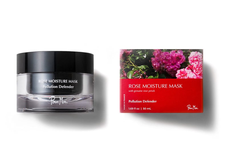 Pour Moi Rose Moisture Mask  Pollution Defending Gel Mask for All Skin Types feat White Rose Extract