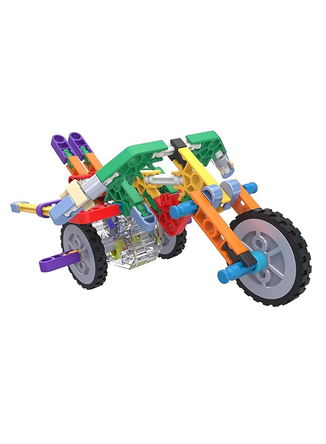 K'NEX Basic Fun | Motorised Creations Building Set | 3D Educational Toys For Kids 325 Piece Stem Learning Kit Engineering For Kids 25 Model Building Construction Toy For Children Ages 7 85049 - Image 3