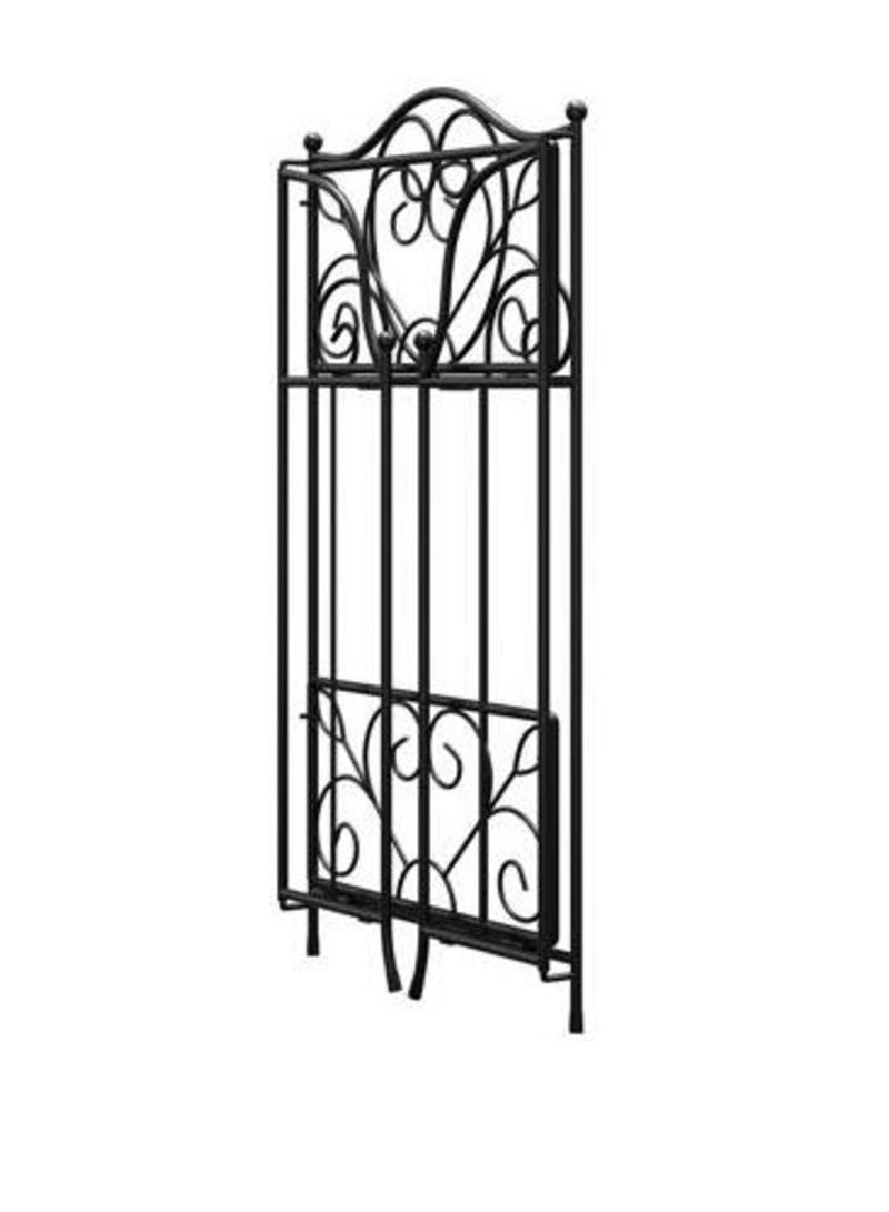 Generic Livarno Home Plant Stand, 2 Tiers Black Metal Plant Shelf - Image 3