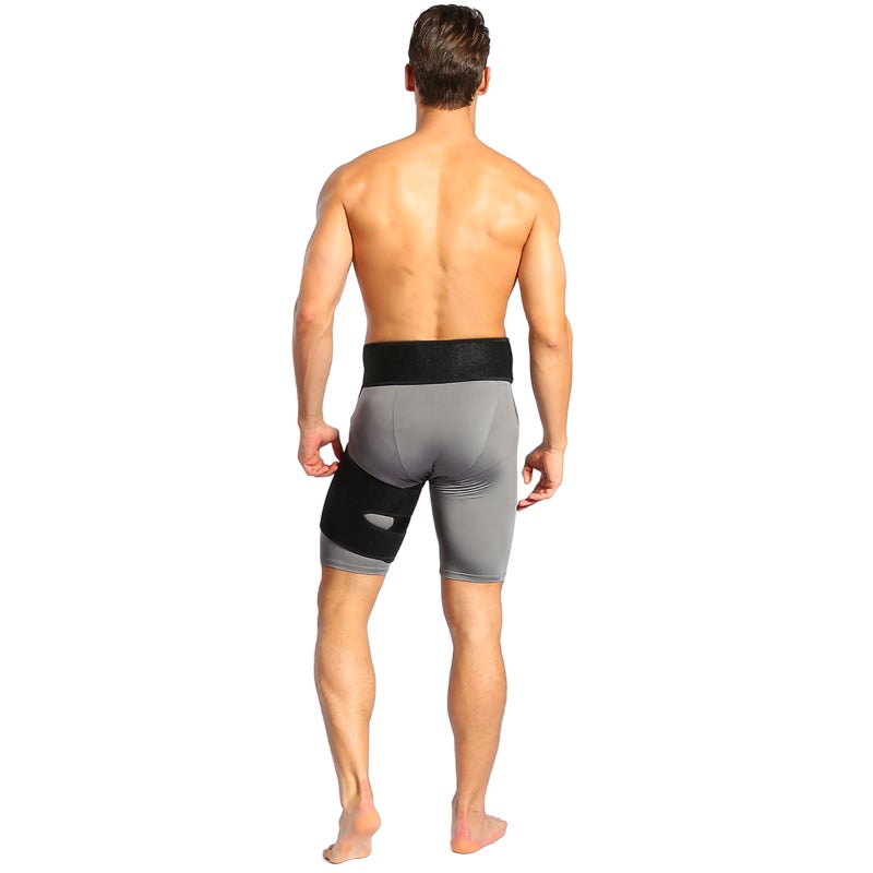 Hip Compression Brace Breathable Neoprene Blend 3 Adjustable Straps Soothing Compression - Improved Mobility Sciatica Relief Wrap for Sports Injury Rehabilitation - Image 4
