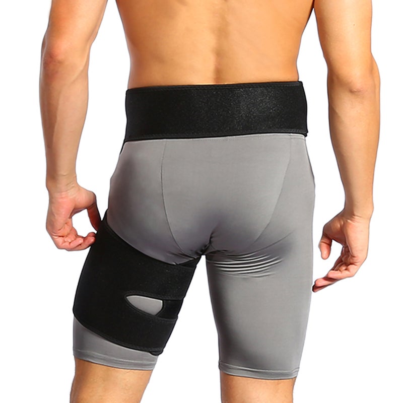 Hip Compression Brace Breathable Neoprene Blend 3 Adjustable Straps Soothing Compression - Improved Mobility Sciatica Relief Wrap for Sports Injury Rehabilitation - Image 5