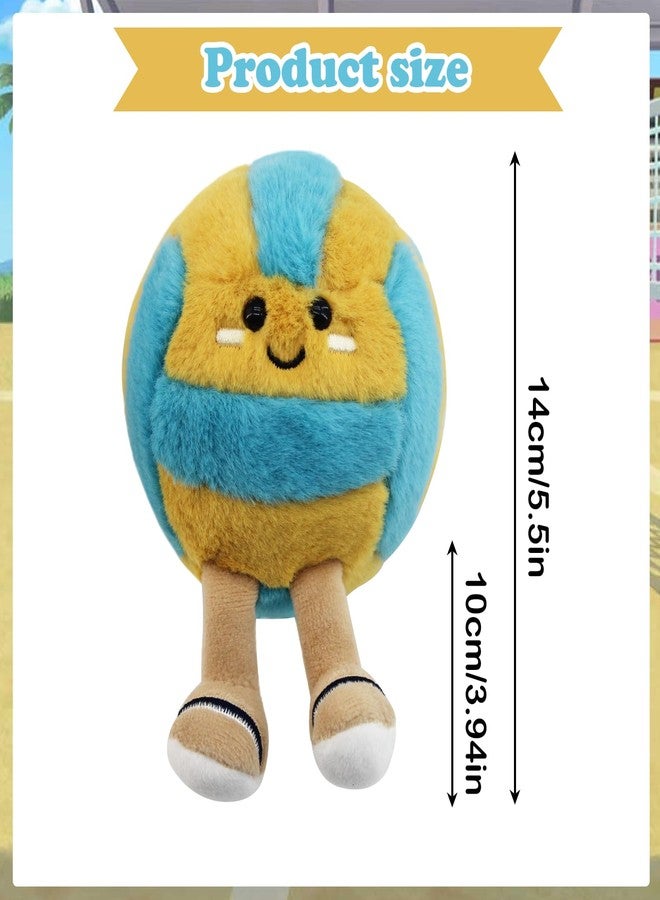 Timisea Cute Volleyball Stuff Soft Sports Plush Keychain Gift,8 Pcs olleyball toys Gifts Soft Sports Balls for Kids Birthday and Christmas Decoration - Image 2