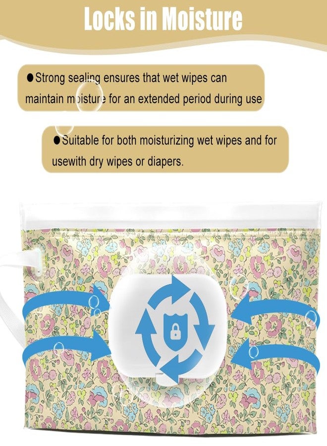 IVARONAL 4 Packs Baby Wipes Dispenser,Portable Refillable Wipe Holder with Hanging Loop, Wet Wipes Container,Reusable Travel Baby Wipes Pouch for Indoor & Outdoor Using - Image 4