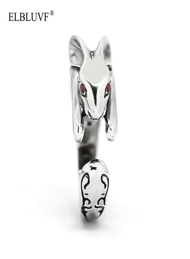 ELBLUVF 925 Sterling Silver Rabbit Animal Ring Gift for Friend Everyday Wear (Big Size) - Image 5