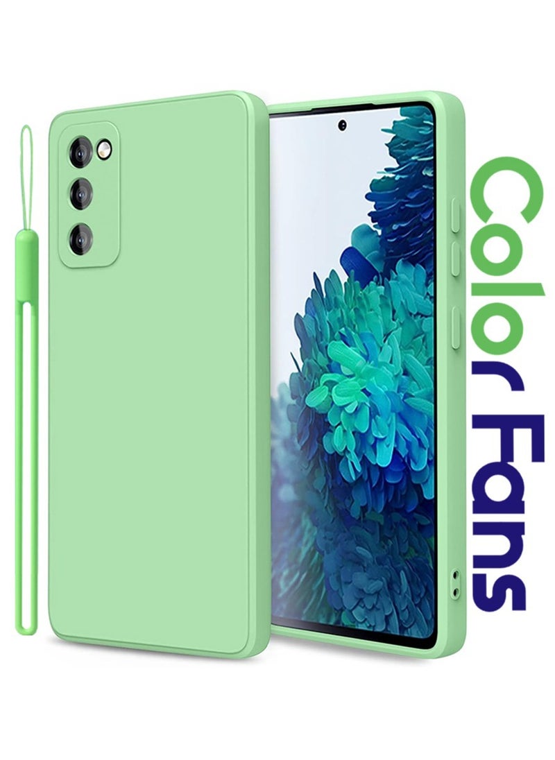Color Fans Compatible with Samsung S20 FE 5G Case Silicone Phone Case for Samsung S20 FE 5G 6.5 inch Cover Soft Matcha Green  - Image 1