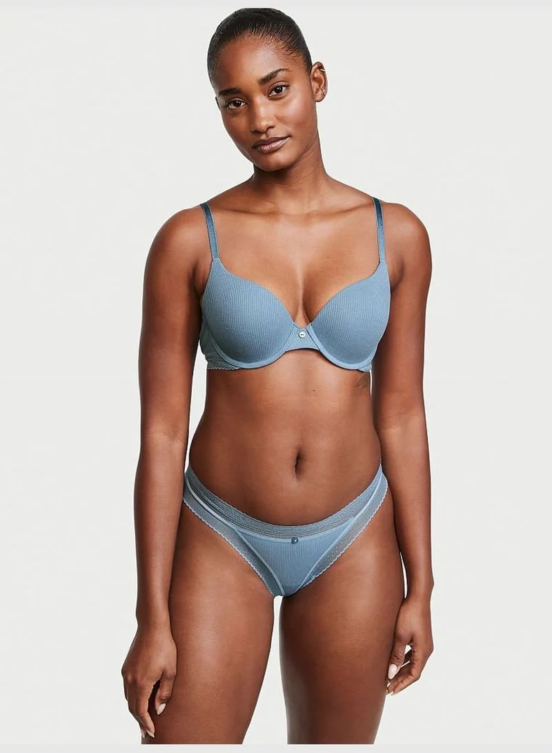 Victoria's Secret Ribbed Cotton Thong Panty