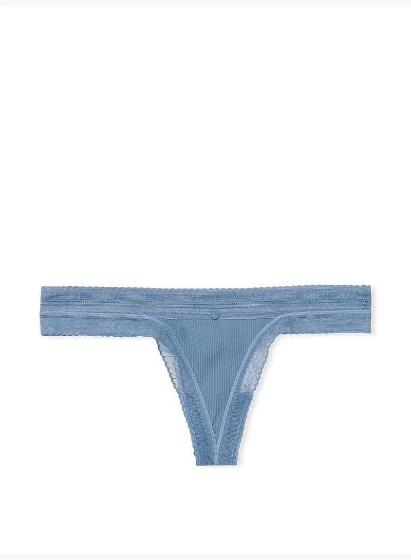 Victoria's Secret Ribbed Cotton Thong Panty