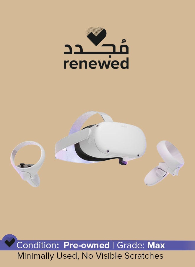 Meta Renewed - Quest 2 Advanced All-In-One VR Headset White - Image 1