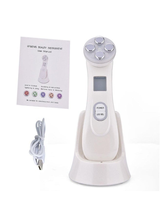 Generic Microcurrents Machine for Face 5 in 1 RF Radio Frequency Led Light Therapy Facial Lifting Massager Skin Tightening Care Beauty - Image 5