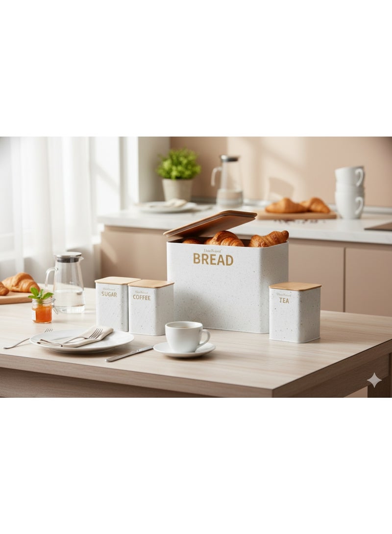 HausRoland Aisha bread box with storage jars - Image 1