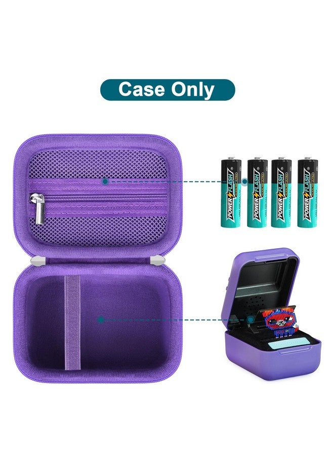 Canboc Hard Carrying Case For Bitzee/Bitzee Disney/Bitzee Magicals Interactive Toy Digital Pet, Virtual Electronic Pets Kids Toys Storage Bag, Purple+Purple (Case Only) - Image 2