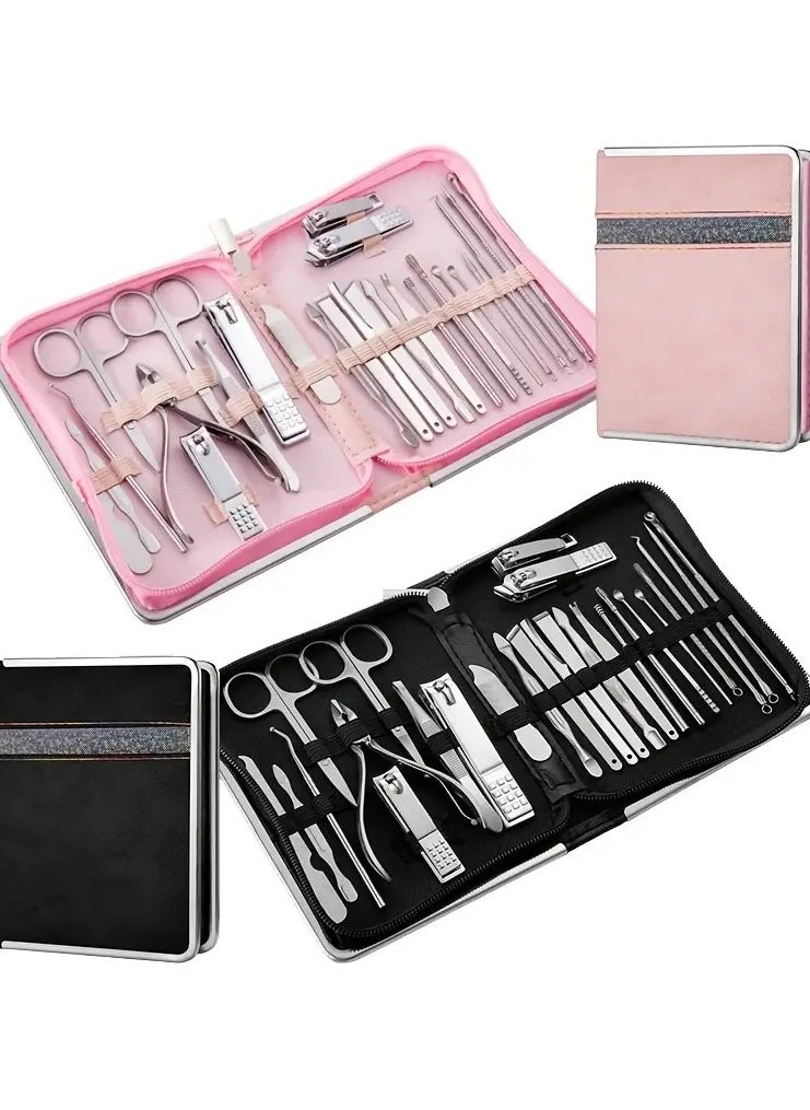 ORiTi Piece Set Stainless Steel Nail Clippers Set Household Nail Cutter Suit With Box Trimmer Grooming Manicure Pedicure Nail Tools  - Image 5