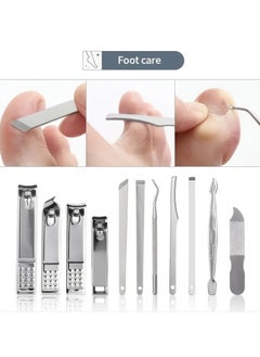 ORiTi Piece Set Stainless Steel Nail Clippers Set Household Nail Cutter Suit With Box Trimmer Grooming Manicure Pedicure Nail Tools  - Image 3