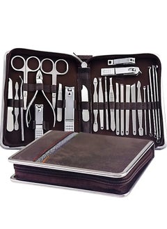 ORiTi Piece Set Stainless Steel Nail Clippers Set Household Nail Cutter Suit With Box Trimmer Grooming Manicure Pedicure Nail Tools  - Image 1