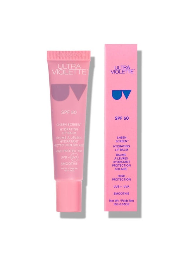ULTRA VIOLETTE Sheen Screen Hydrating Lip Balm SPF 50 Smoothie 15g - Image 2