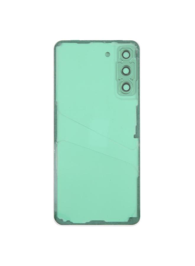 erorex For Samsung Galaxy S21 FE SM-G990B Back Cover with Camera Lens Cover(White) - Image 3