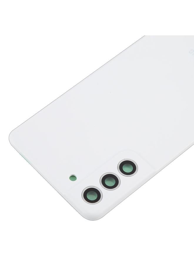 erorex For Samsung Galaxy S21 FE SM-G990B Back Cover with Camera Lens Cover(White) - Image 4