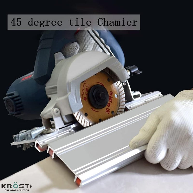 KROST KROST 45 degree Chamfering Device 45 Degree Angle Cutting Frame Roller Seat for Marble Granite Tiles and Wood Cutting 45 Degree Cutting Machine Tile Chamfering Tool  - Image 4