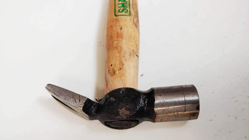 FTE 300 grams Stainless Steel Hammer With wooden handle L330 x W100mm 25mm Dia - Image 1