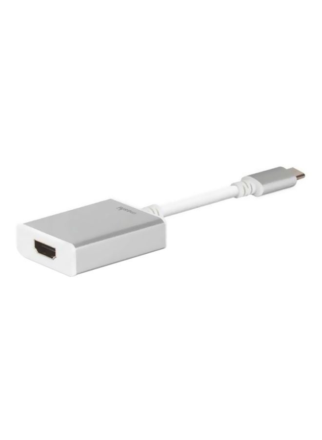 موشي محول USB من النوع C إلى HDMI فضي - Image 1
