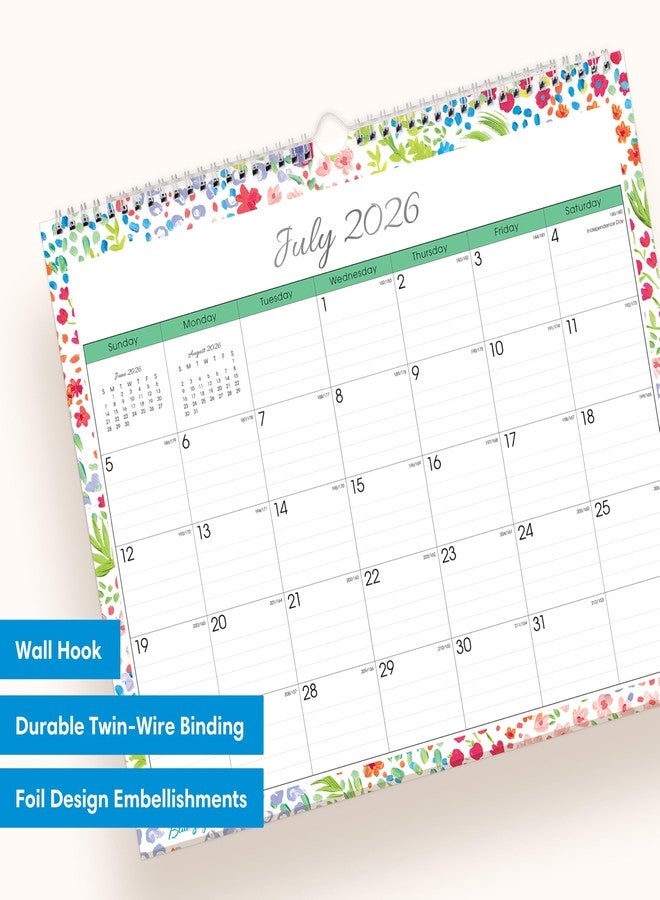 Blue Sky 2026-2027 Monthly Academic Year Wall Calendar, July 2026 - June 2027, 15" x 12", Durable Twin Wire Binding, Perfect For Home, Office And Classroom, Ditsy Dapple Light - Image 3