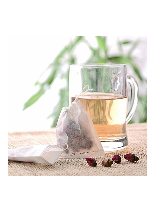 NIBEMINENT 100-Piece Tea Filter Bag Set White 8.5x11centimeter  - Image 4