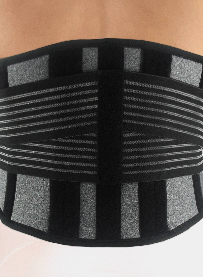 PAVIS SELF-CARE+ Back Brace – Adjustable Back Support Belt for Lower Back Pain Relief, Anti-Skid Lumbar Support for Sciatica & Scoliosis, for Men & Women, Italy Brand, Bacteriostatic Material, 100% Cotton - Image 2