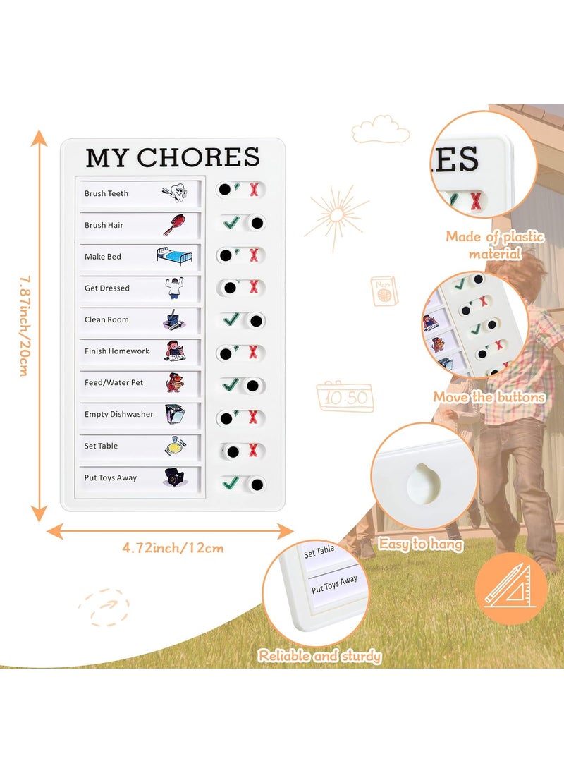 Epakh 4 Pieces My Chores Plastic Boards Portable Memo Board Detachable Reusable Creative Memo Chart for Home Travel Planning Reminder Daily Affairs Checklist to Do List Tool 47x79 Inch  - Image 2
