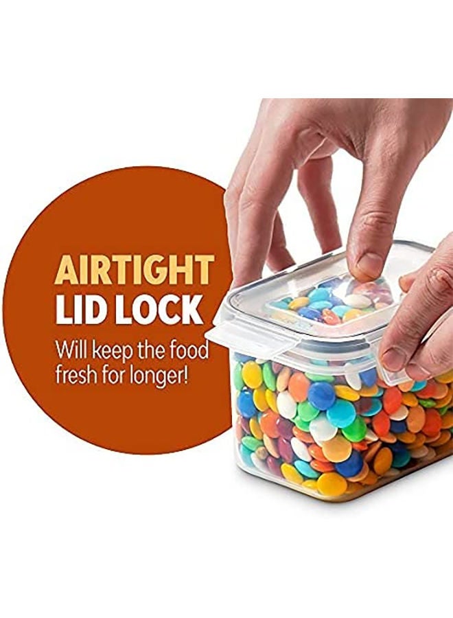 Arabest 24 Pack Food Storage Containers Set with Lids for Kitchen and Pantry Organization,BPA Free, Kitchen Canisters for Cereal, Rice, Flour & Oats,Include Free Marker Pen and 24 Label  - Image 4