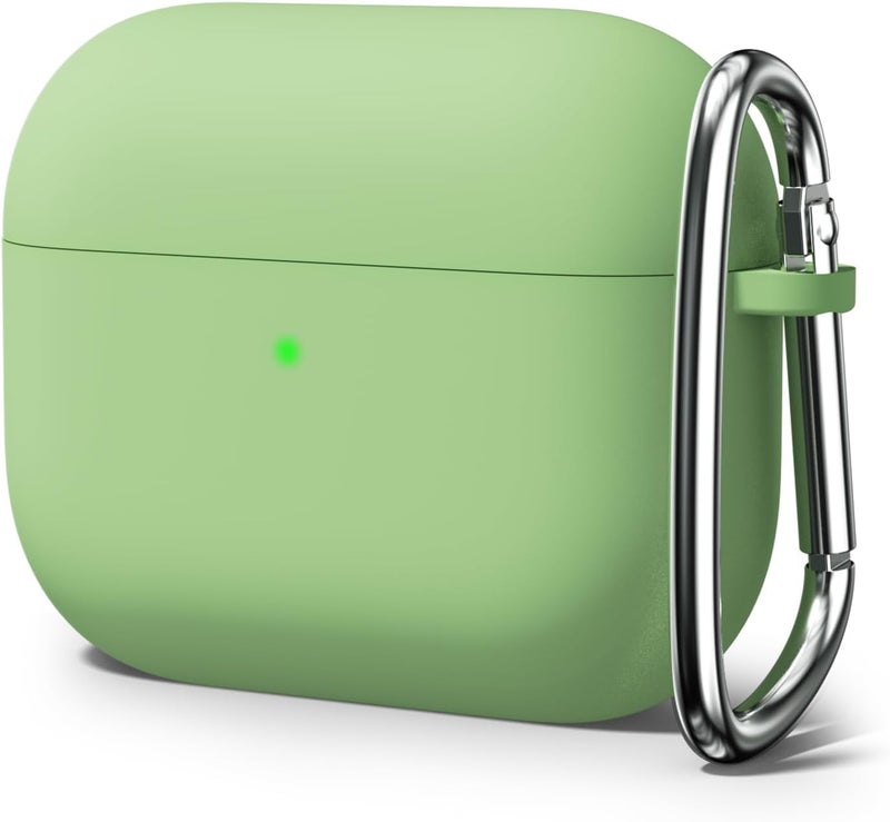 Meyaar for Apple AirPods 4 ​​​​​​​Case Cover with Keychain, Soft Skin Silicone Case Cover, Full Protective Case Cover Compatible with Apple AirPods 4 Case 2024 (Mint Green) - Image 1