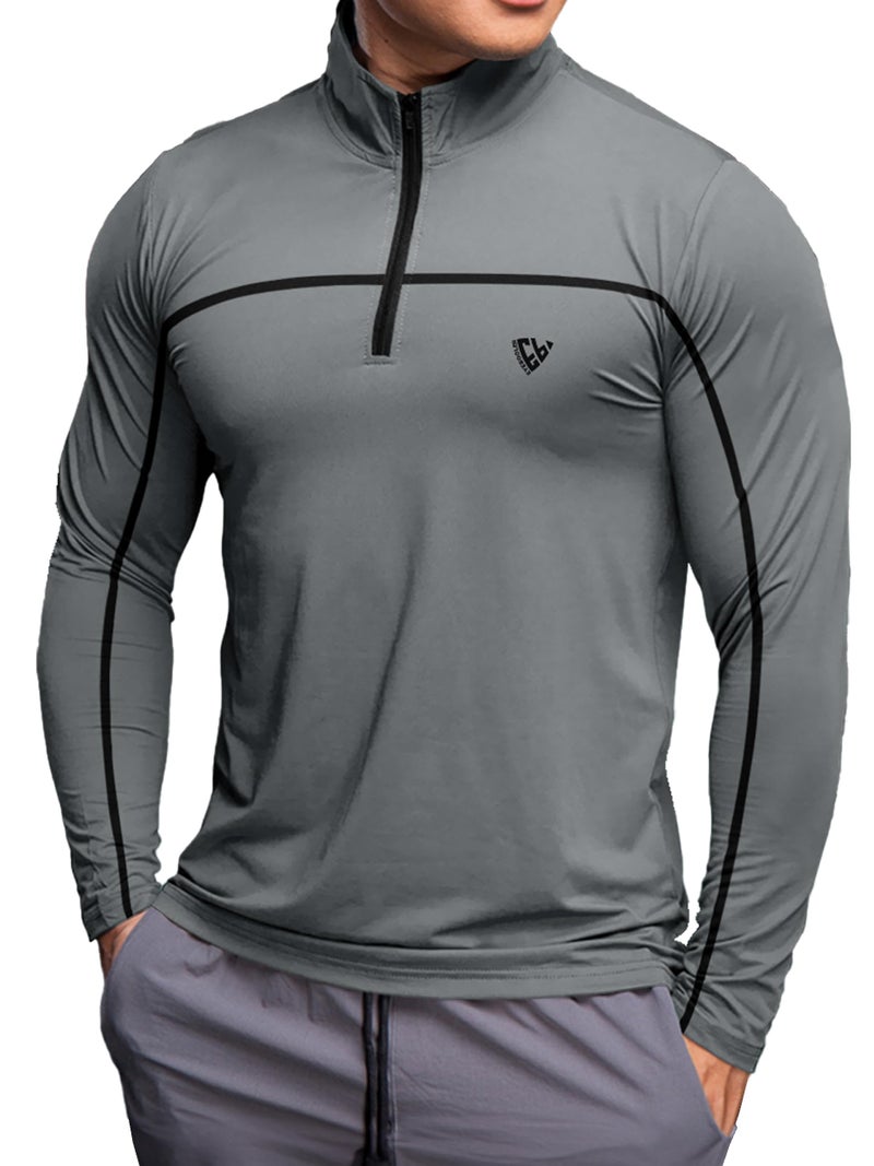Noble Monk Men's Active wear Regular Fit T Shirt |Full Sleeves |Casual Sportwear T-Shirt for Men - Image 1