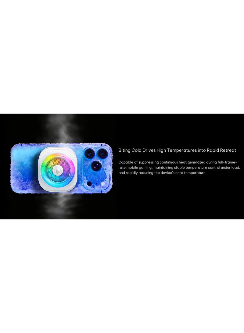 ريد ماجيك مبرد ألعاب احترافي REDMAGIC Cryo Cooler 8 Pro بتقنية تبريد TEC متقدمة وقدرة 36W – أداء فائق حتى -25°C مع تحكم ذكي وRGB لتثبيت الفريمات ومنع السخونة اللون ابيض - Image 5