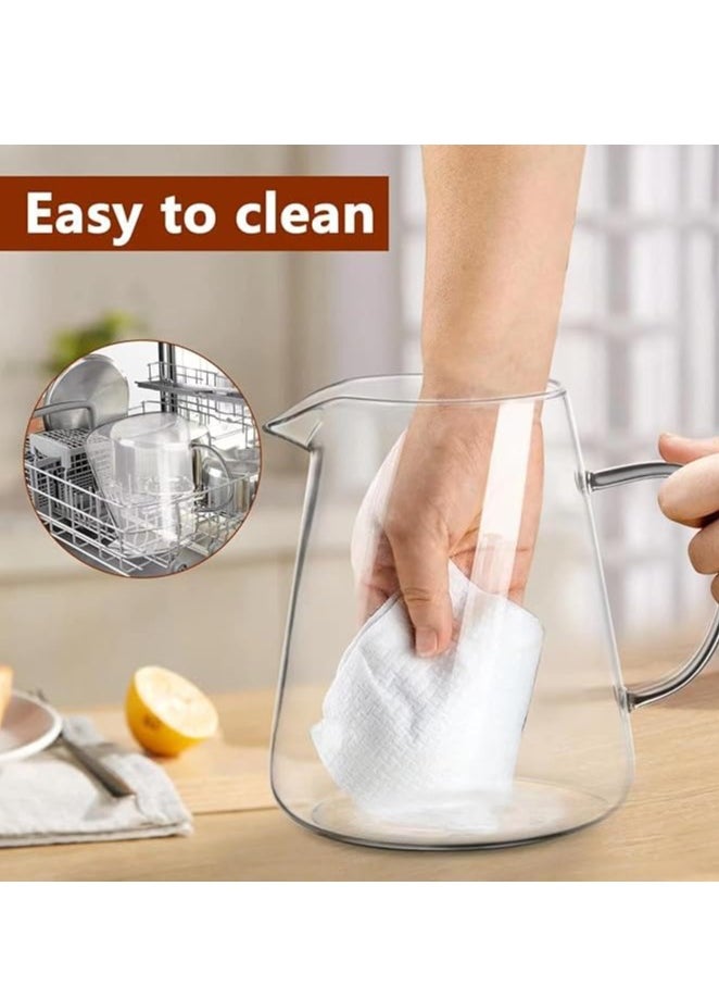 Generic - Clear Glass Teapot with Infuser, Round Shape Infuser Tea Pot, Heat-Resistant Borosilicate Glass Strainer Teapot, Stovetop Safe Tea Maker（750ML) - Image 1