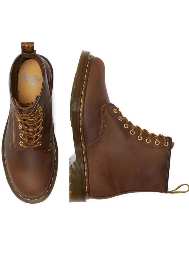 Dr. Martens Unisex 1460 Crazy Horse Leather 8 Eye Boot, Brown, 11 Women/10 Men - Image 5