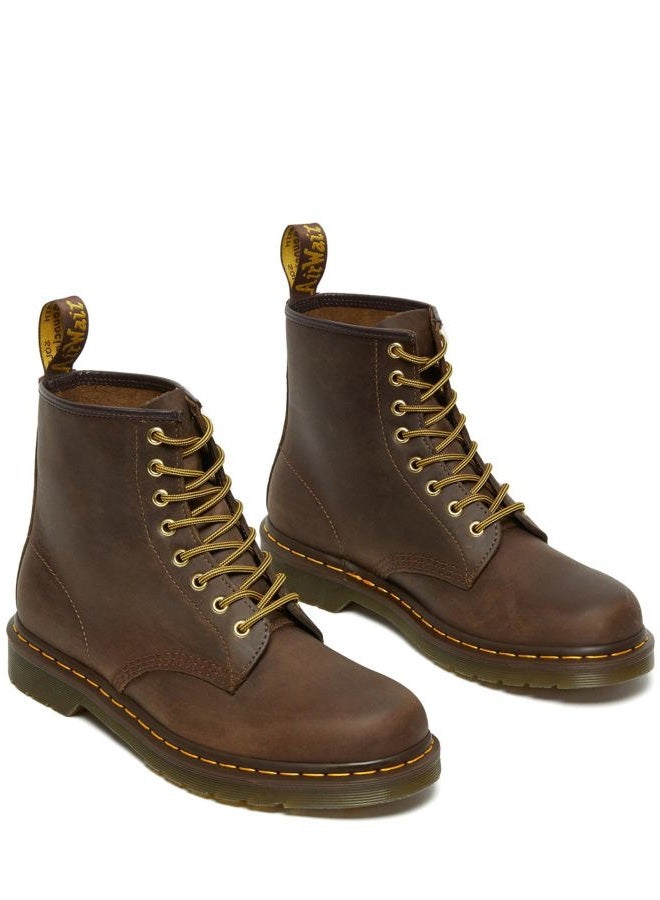 Dr. Martens Unisex 1460 Crazy Horse Leather 8 Eye Boot, Brown, 11 Women/10 Men - Image 3