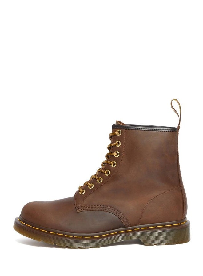 Dr. Martens Unisex 1460 Crazy Horse Leather 8 Eye Boot, Brown, 11 Women/10 Men - Image 1