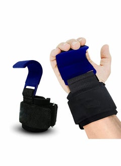 Heavy Duty Lifting Hooks with Non,Slip Grip and Thick Padded Neoprene for Maximum Wrist Support and Comfort