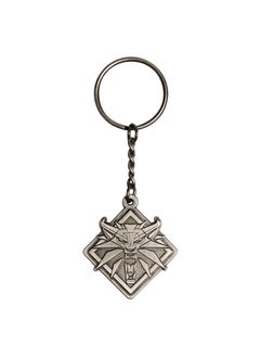 JINX The Witcher 3 White Wolf Medallion Metal Keychain