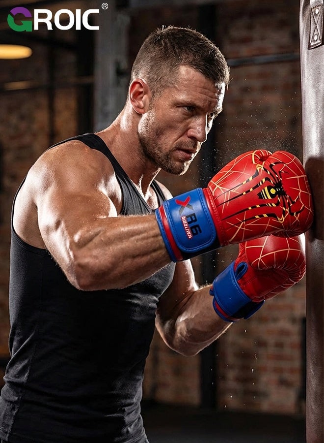 GROIC 6OZ Youth Boxing Gloves for Kids with Padded Protection and Wrist Support, Durable Engineered Leather Kids Boxing Gloves for Sparring, Muay Thai and Boxing - Image 3