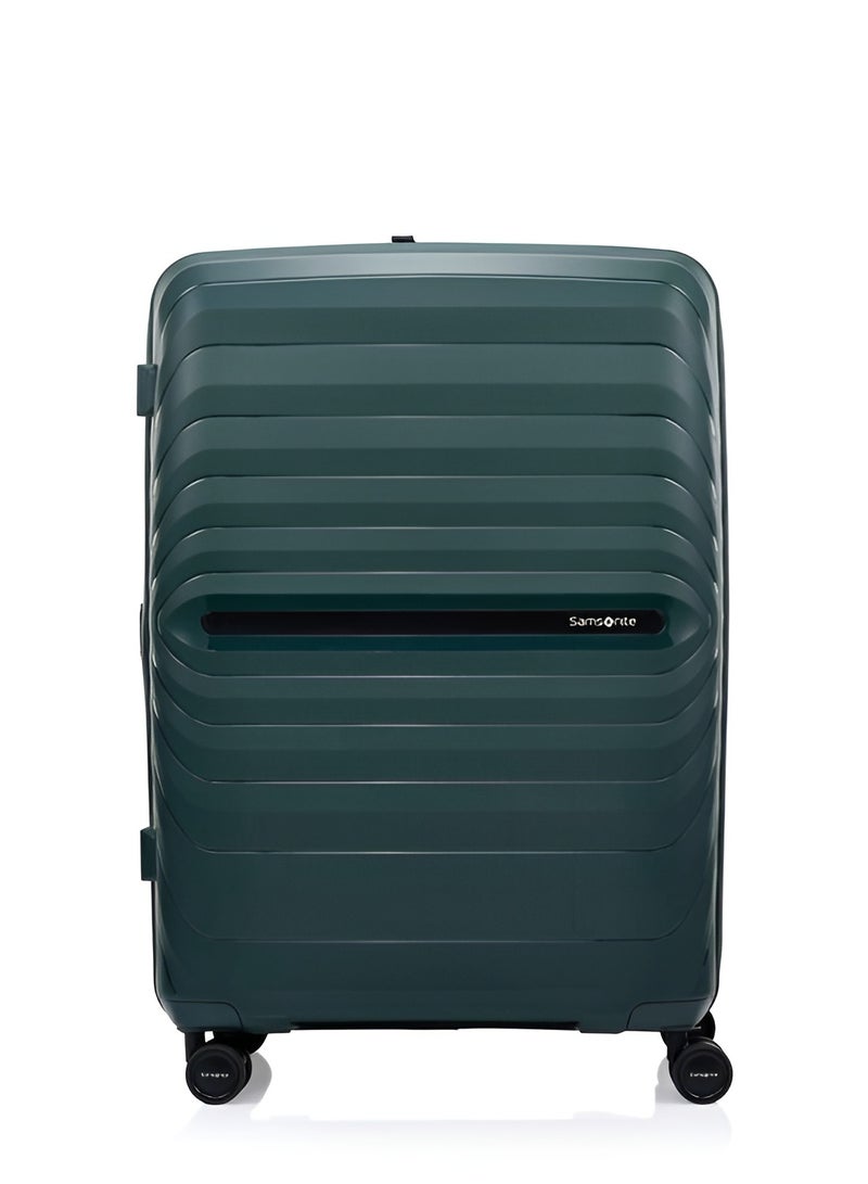 Samsonite Octolite Neo SP 75cm – Green Hard Shell Checked Suitcase - Image 1