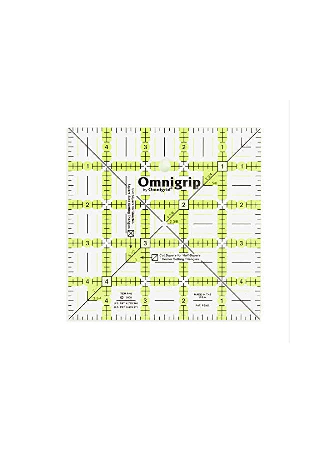 Omnigrid Omnigrip by Omnigrid Non-Slip Ruler, 5" Square  - Image 1