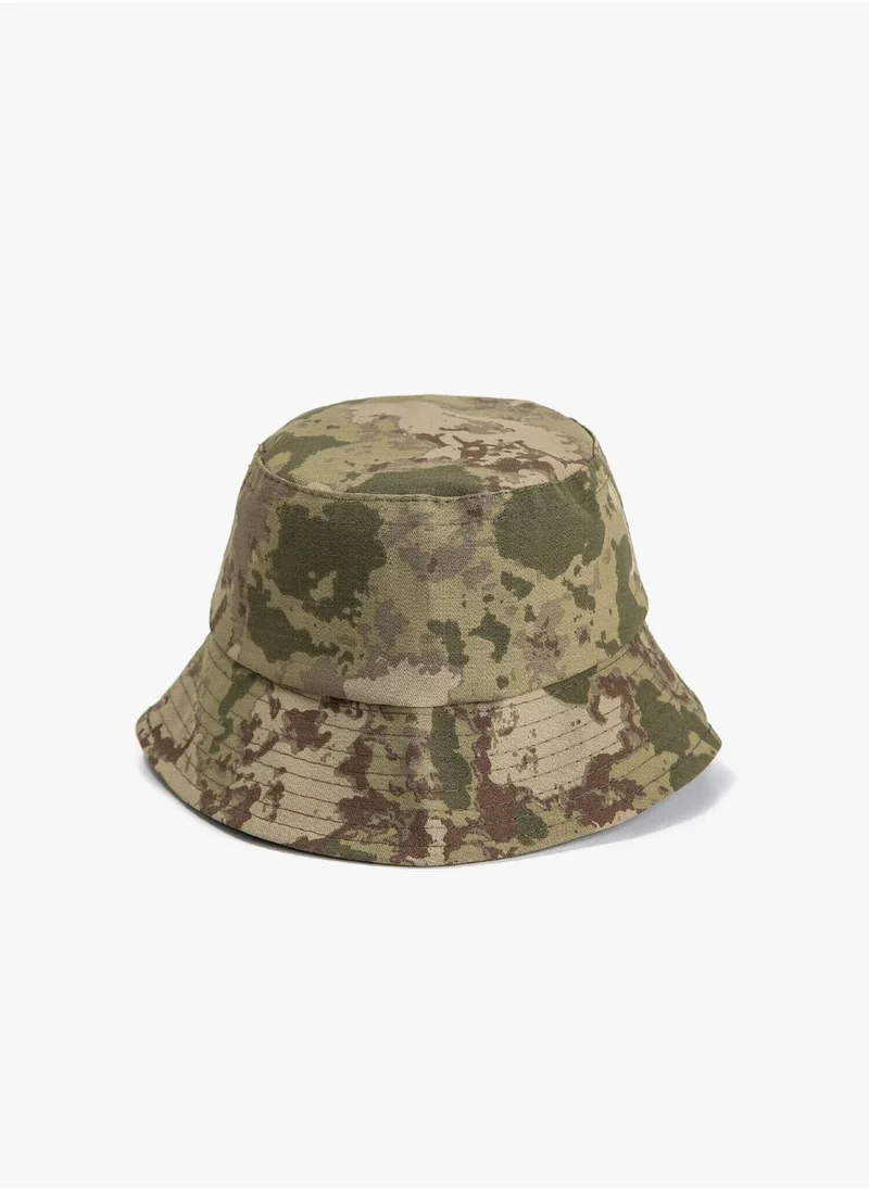 كوتون Bucket Hat Camouflage Patterned