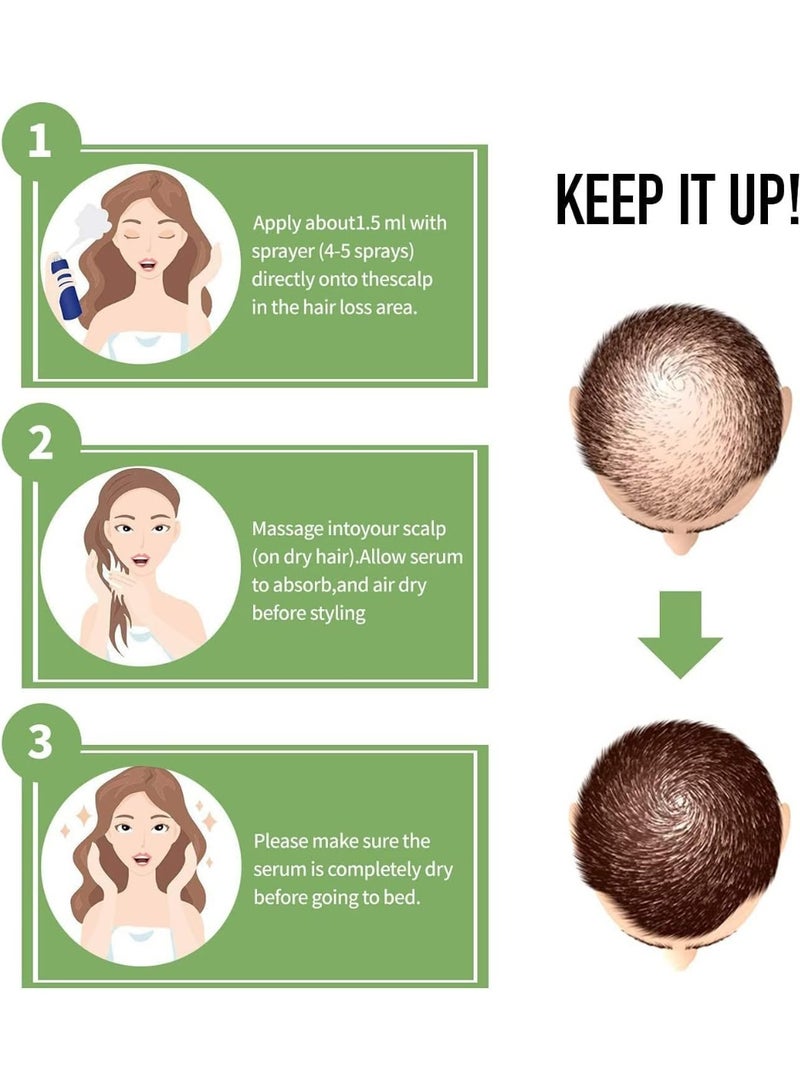 iBeaLee Hair Growth Booster Serum, iBeaLee Hair Regrowth spray, iBeaLee Hair Growth Essential Oils, Anti Hair Loss Serum, for Hair Care (3PCS) - Image 5
