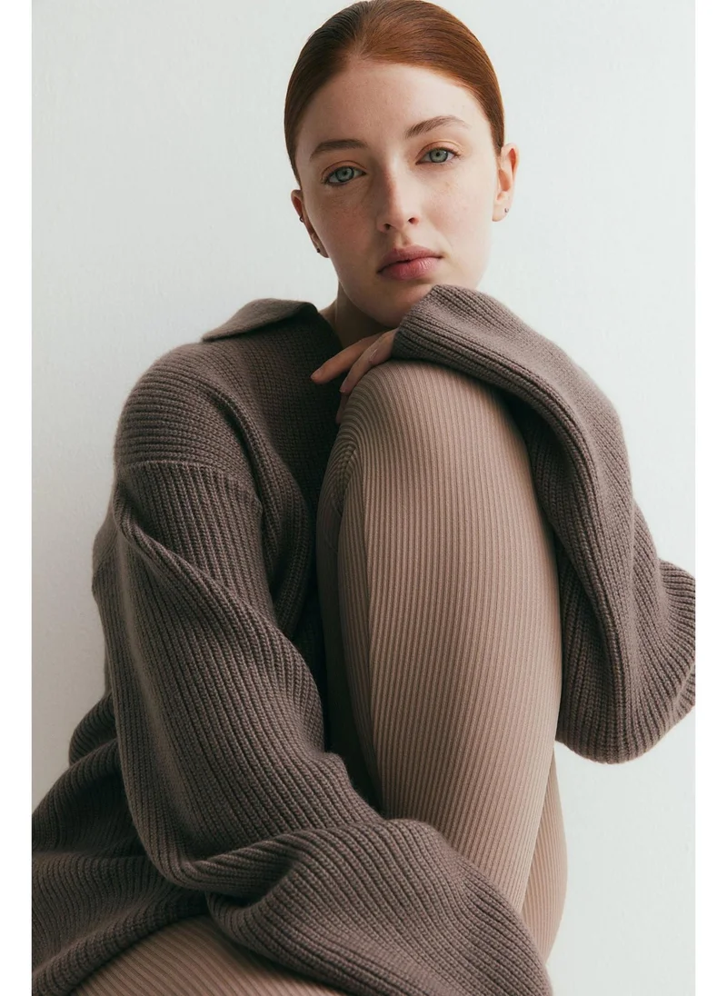 H&M MAMA Seamless ribbed leggings