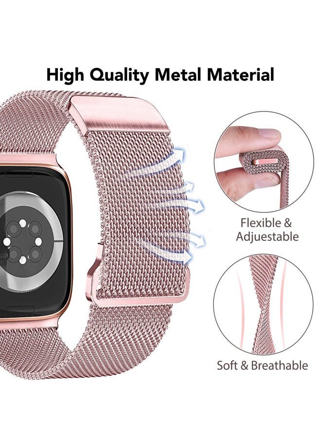 Mazuboho 3 Pack Metal Bands Compatible with Apple Watch Bands for Women (42 Series 10)mm 41mm 40mm 38mm, Stainless Steel Magnetic Loop Apple Watch Band for iWatch Bands Series 10/9/8/7/6/5/4/3/2/1/SE  - Image 5