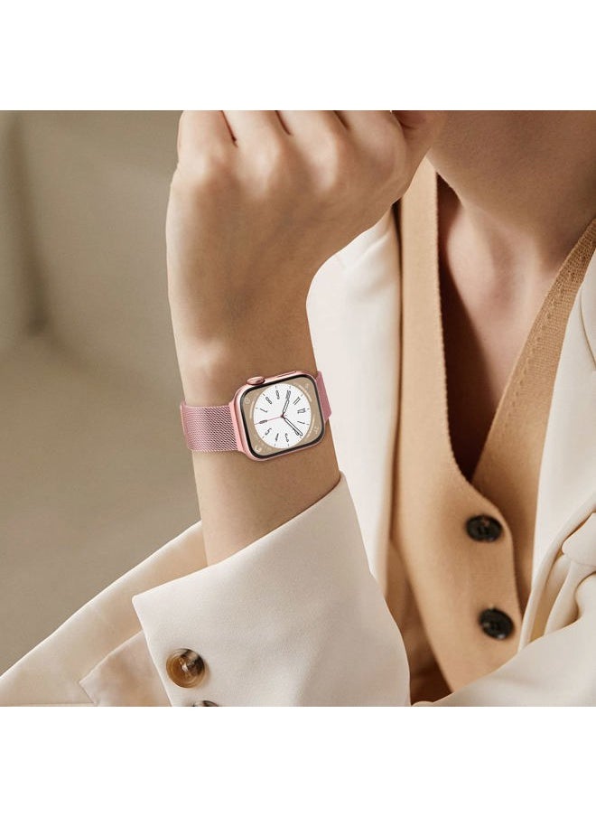 Mazuboho 3 Pack Metal Bands Compatible with Apple Watch Bands for Women (42 Series 10)mm 41mm 40mm 38mm, Stainless Steel Magnetic Loop Apple Watch Band for iWatch Bands Series 10/9/8/7/6/5/4/3/2/1/SE  - Image 2