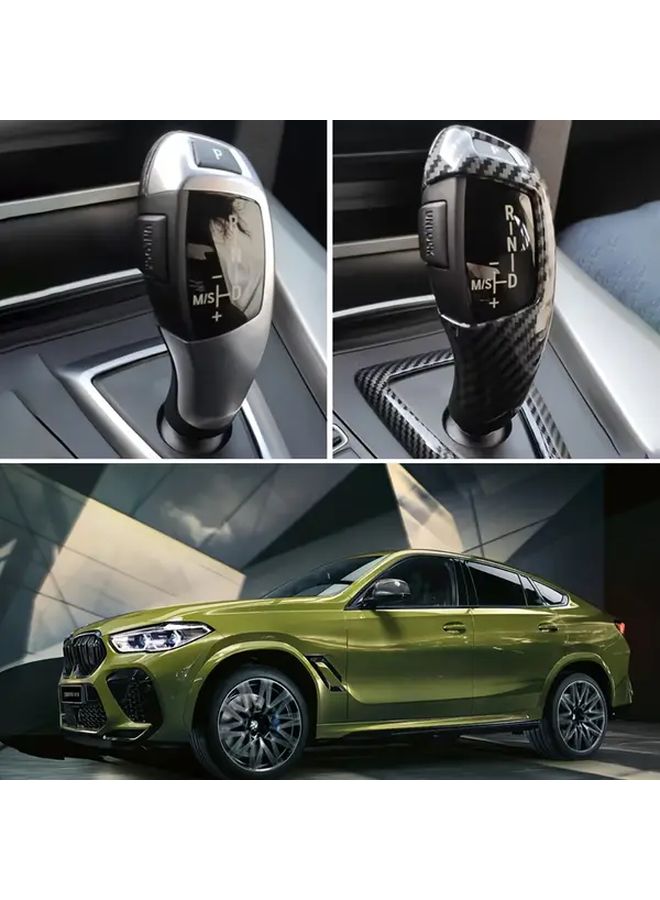 غلاف كم مقبض ناقل الحركة من ألياف الكربون لسيارات BMW 1 و 2 و 3 و 5 و X3 و X4 و X5 و X6 - Image 1
