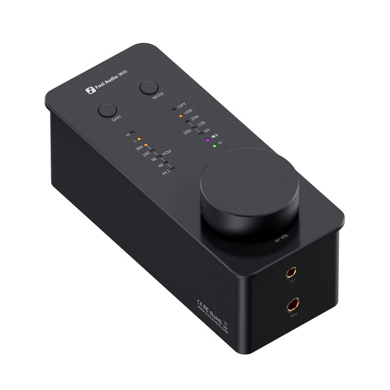 Fosi Audio SK02 DAC Amp Headphone Amplifier Desktop USB C to AUX Digital to Analog Audio Converter Adapter Preamp Optical to 35mm 44mm Balanced Combo for Home Audio System - Image 2