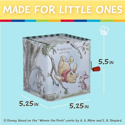 KIDS PREFERRED Disney Baby Winnie The Pooh Jack-in-The-Box - Musical Toy for Babies Multi ,6.5" - Image 4