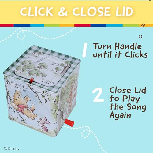 KIDS PREFERRED Disney Baby Winnie The Pooh Jack-in-The-Box - Musical Toy for Babies Multi ,6.5" - Image 5